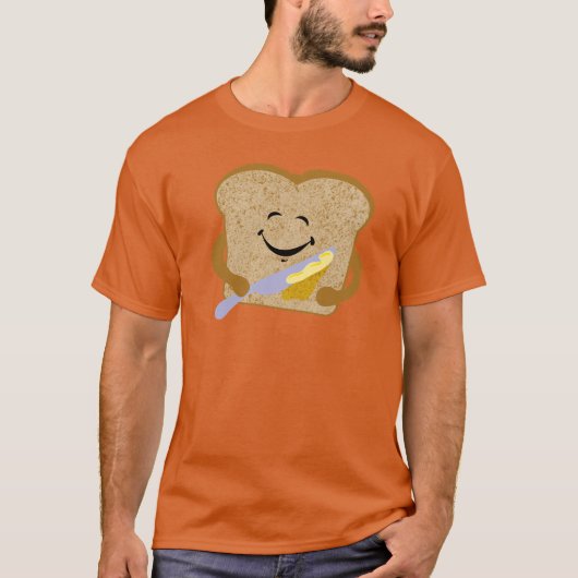 Toast en boter t-shirt (Voorkant)