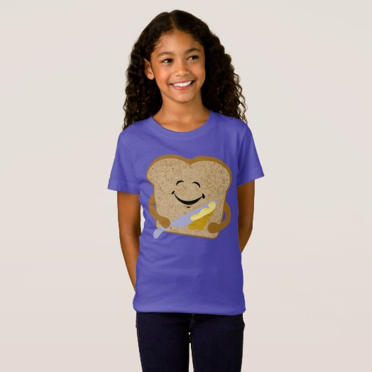 Toast en boter t-shirt (Voorkant volledig)