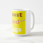 Toast en eieren koffiemok (Voorkant rechts)