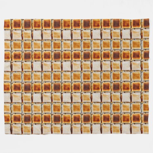 Toast en meer Toast Fleece Deken (Voorkant (Horizontaal))