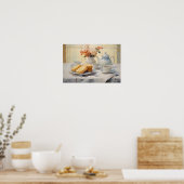 Toast en thee kunstwerken poster (Keuken)