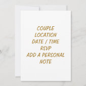 TOAST-ENGAGEMENT ARTIJ INVITATIE KAART (Achterkant)