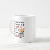 Toast Explosion Funny Mug Koffiemok (Voorkant links)