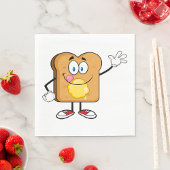 Toast Face Paper Napkins Servet