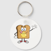 Toast Face-Sleutelhanger Sleutelhanger (Voorkant)