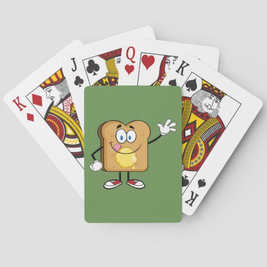 Toast Face-speelkaarten Pokerkaarten (Achterkant)
