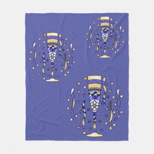 Toast Fleece Blanket van het nieuwe jaar Deken (Voorkant)