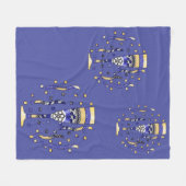 Toast Fleece Blanket van het nieuwe jaar Deken (Voorkant (Horizontaal))