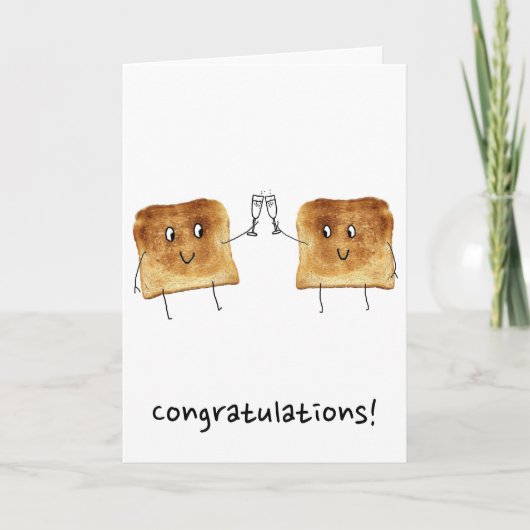Toast Gefeliciteerd Kaart (Voorkant)