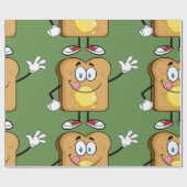 Toast Gezicht Wrapping Papier (Vlak)