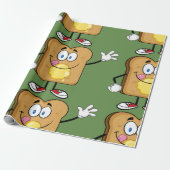 Toast Gezicht Wrapping Papier (Uitgerold)