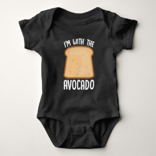 Toast Halloween Costume Ik ben bij de Avocado Romper