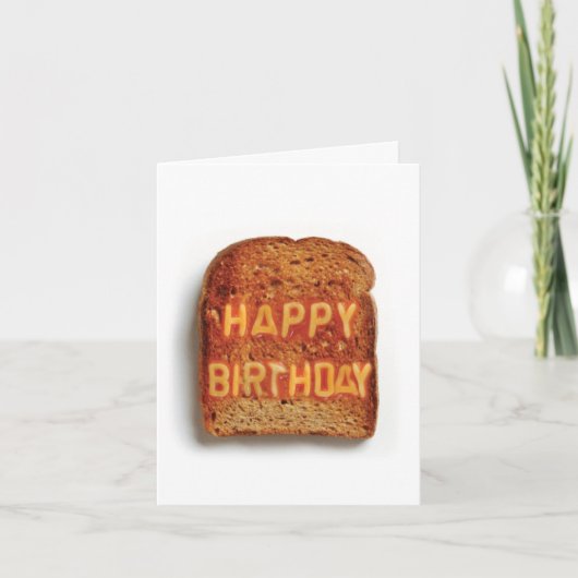 Toast - Happy Birthday Kaart (Voorkant)