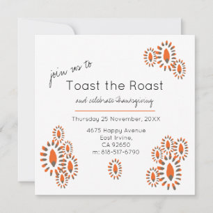 Toast het zuiderfeest van de Gematigde Thanksgivin Kaart