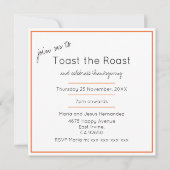 Toast het zuiderfeest van de Gematigde Thanksgivin Kaart (Voorkant)