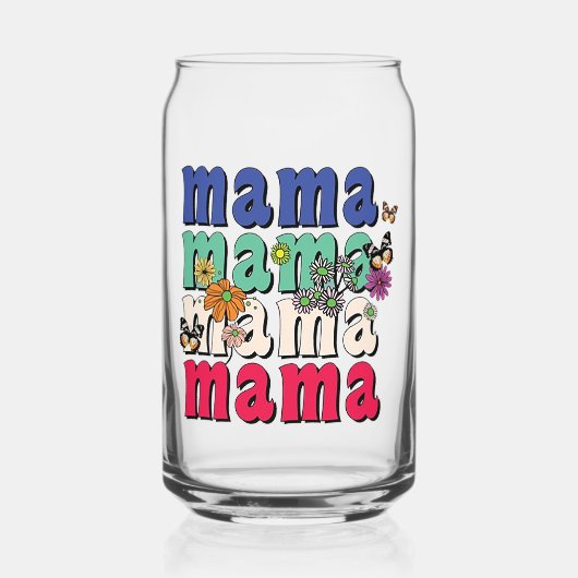 Toast in stijl: Moederdag Glass kan Blikvorm Glas (Voorkant)