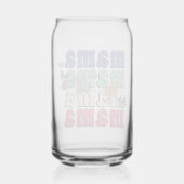 Toast in stijl: Moederdag Glass kan Blikvorm Glas (Achterkant)