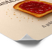 Toast Keuken Minimalistisch Eten Trendy Wall Art Poster (Hoek)