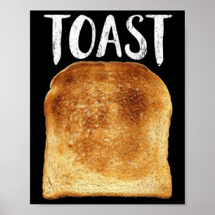 Toast Kostuum Halloween Grappig Broodliefhebber Ke Poster
