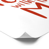 Toast met de meeste Funny Sandwich Meal Love Poster (Hoek)