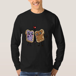 Toast met jam en pindakaas t-shirt