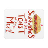 Toast met Most Funny Sandwich Magneet (Horizontaal)