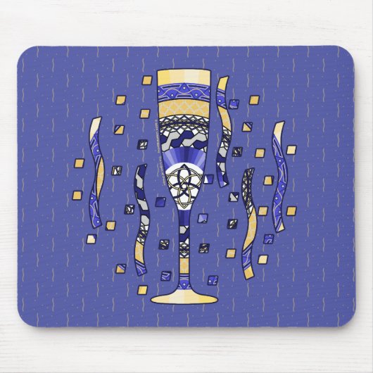 Toast Mousepad van het nieuwe jaar Muismat (Voorkant)