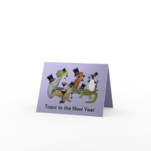 Toast naar het nieuwe jaar