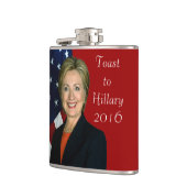 Toast naar Hillary 2016 Heupfles (Links)
