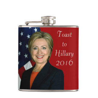 Toast naar Hillary 2016 Heupfles