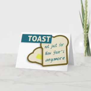 Toast: Niet alleen voor nieuwjaar. Feestdagen Kaart