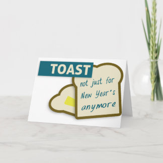 Toast: Niet alleen voor nieuwjaar. Feestdagen Kaart