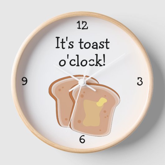 Toast O'Clock, leuk eten grafisch (Voorkant)