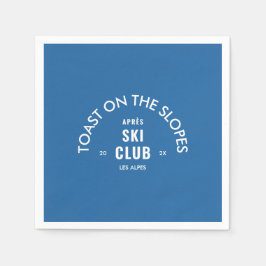 Toast On The Slopes Après Ski Club Hemelblauw  Servet