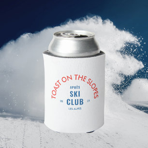 Toast On The Slopes Après Ski Club Rood & Blauw Blikjeskoeler