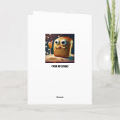 Toast op de nieuwe jaren kaart (Achterkant)