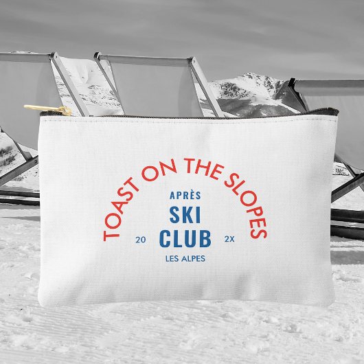 Toast op de pistes après skiclub rood & blauw etui