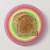 Toast op een Bord Button (Voorkant)