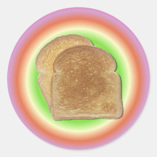 Toast op een Bord sticker