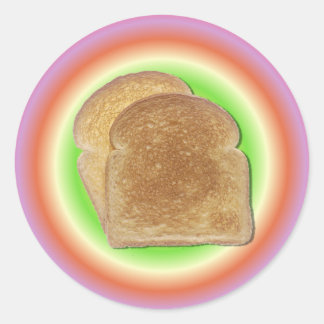 Toast op een Borden Sticker