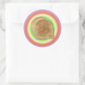 Toast op een Borden Sticker (Tas)