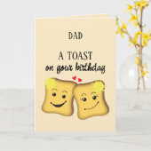 Toast op je bruisende grappigheidspad kaart (Gele Bloem)