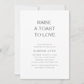 Toast op liefde Rustic Boho Vrijgezellenfeest Foto Kaart (Voorkant)