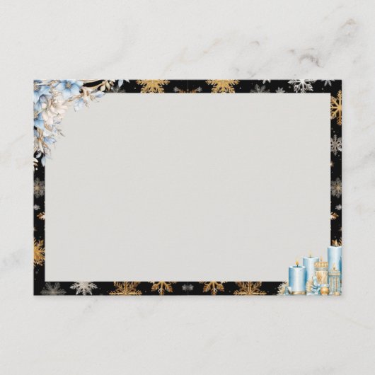 Toast op Midnight Blank Recept Kaart (Voorkant)