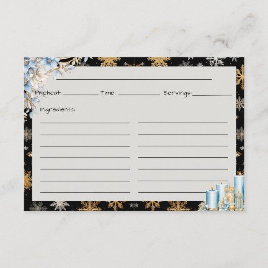 Toast op Midnight Recept Kaart (Voorkant)