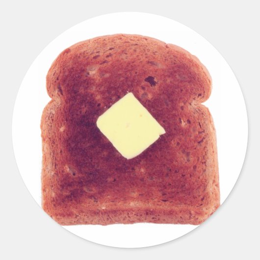 Toast! Ronde Sticker (Voorkant)