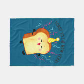 Toast To The New Year Pun  Fleece Deken (Voorkant (Horizontaal))