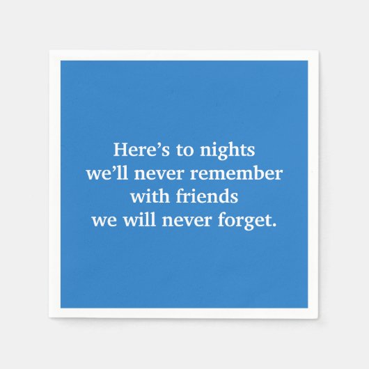 toast van blauwe wijn servet (Voorkant)