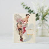 Toast van de stad Pinup Meisje Briefkaart (Staand voorkant)
