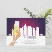 Toast van de stad Uitnodiging (Staand voorkant)